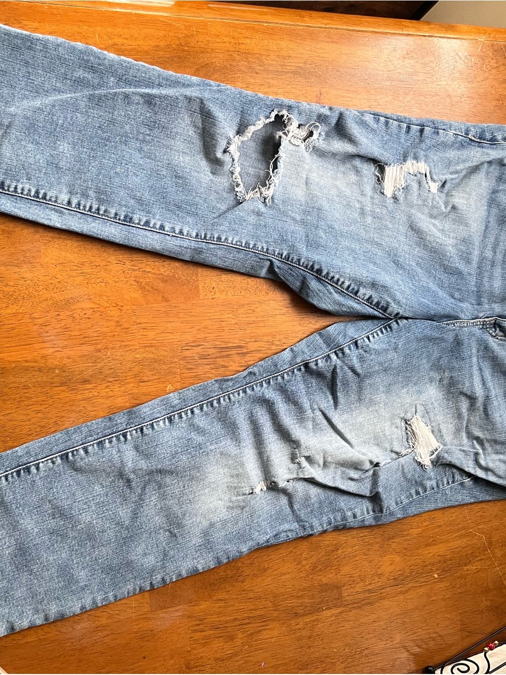 torrid Light Blue Distressed Boyfriend Jeans